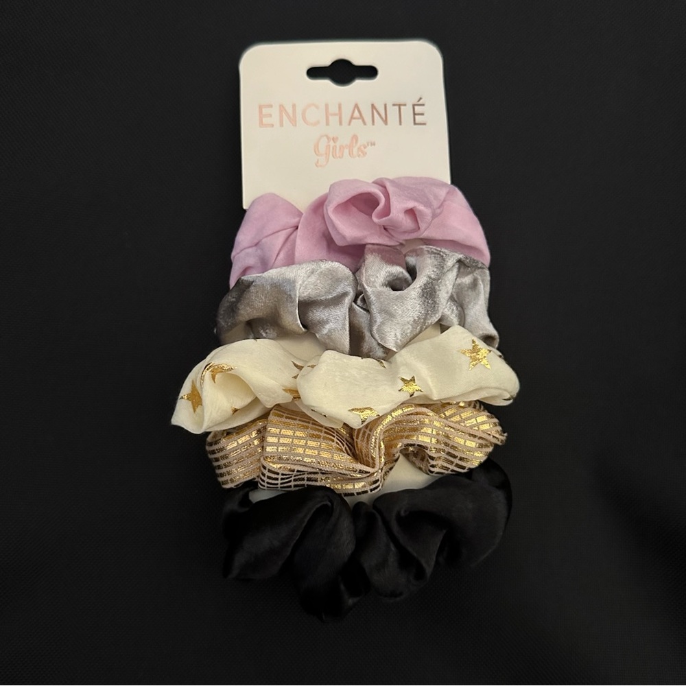 Enchanté Girls 5 scrunchy pack // NEW